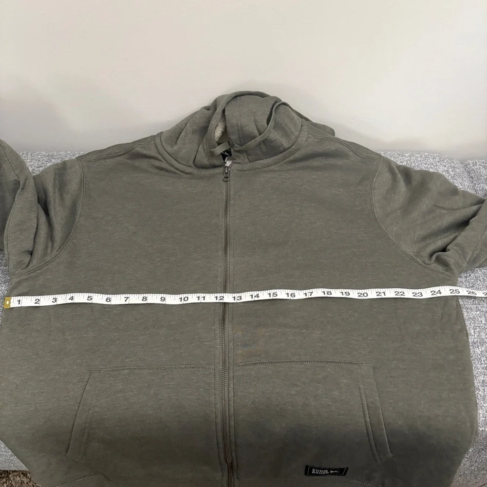 Eddie Bauer Olive Green Zip Up Sweater